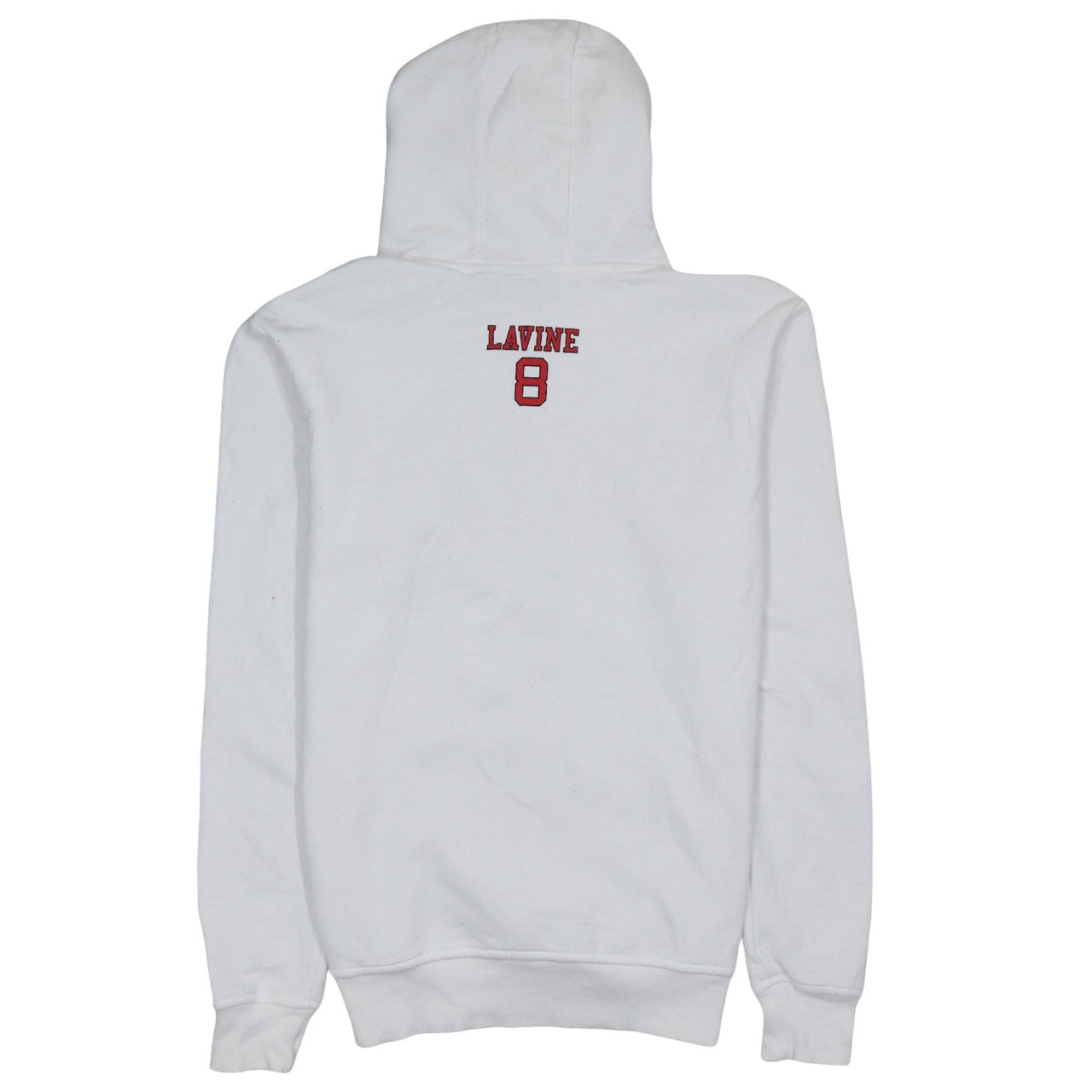 NBA Chicago Bulls LaVine 8 White Men's Pullover Hoodie M