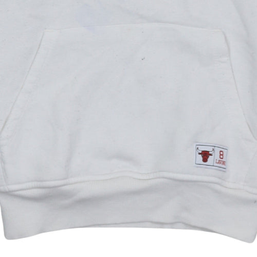 NBA Chicago Bulls LaVine 8 White Men's Pullover Hoodie M