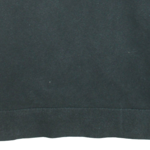 Tommy Hilfiger Men Black V-Neck Cotton Pullover Jumper M