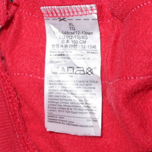 GAP Kids Boys Red XL (12-13 Years) Sweat Shorts with Stripes and Drawstring