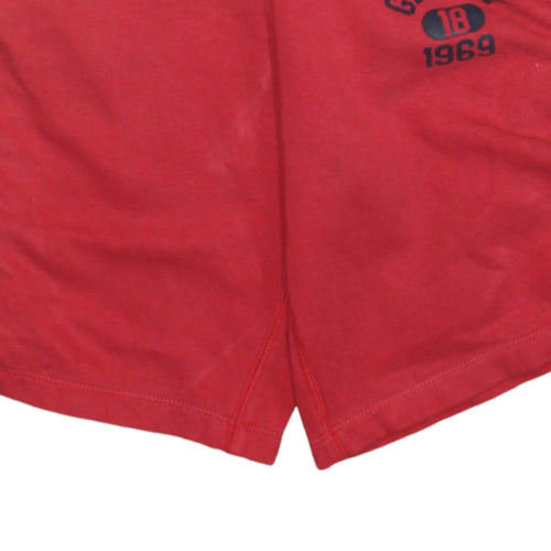 GAP Kids Boys Red XL (12-13 Years) Sweat Shorts with Stripes and Drawstring