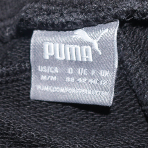 Puma Womens Black Jogger Sweatpants M Regular Fit Fleece