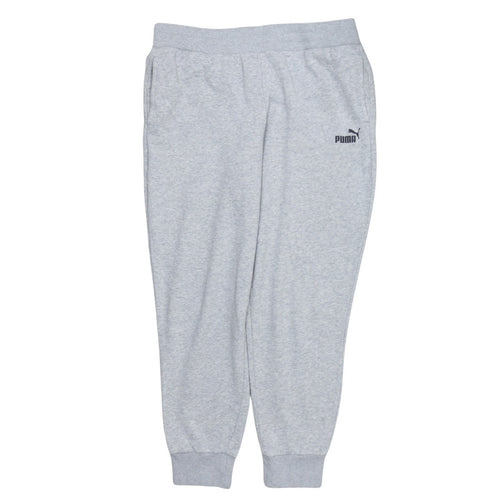 Puma Men's Grey Jogger Sweatpants L Regular Fit Casual Tapered