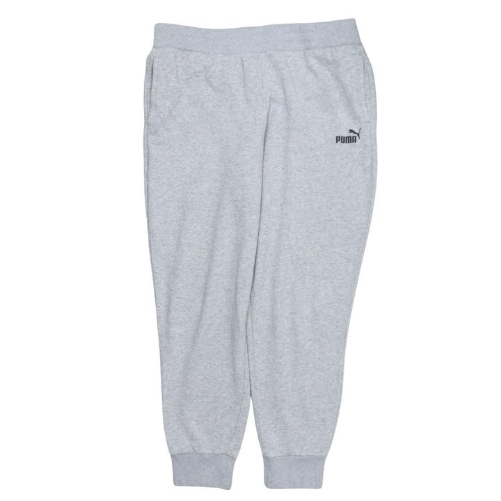 Puma Men's Grey Jogger Sweatpants L Regular Fit Casual Tapered