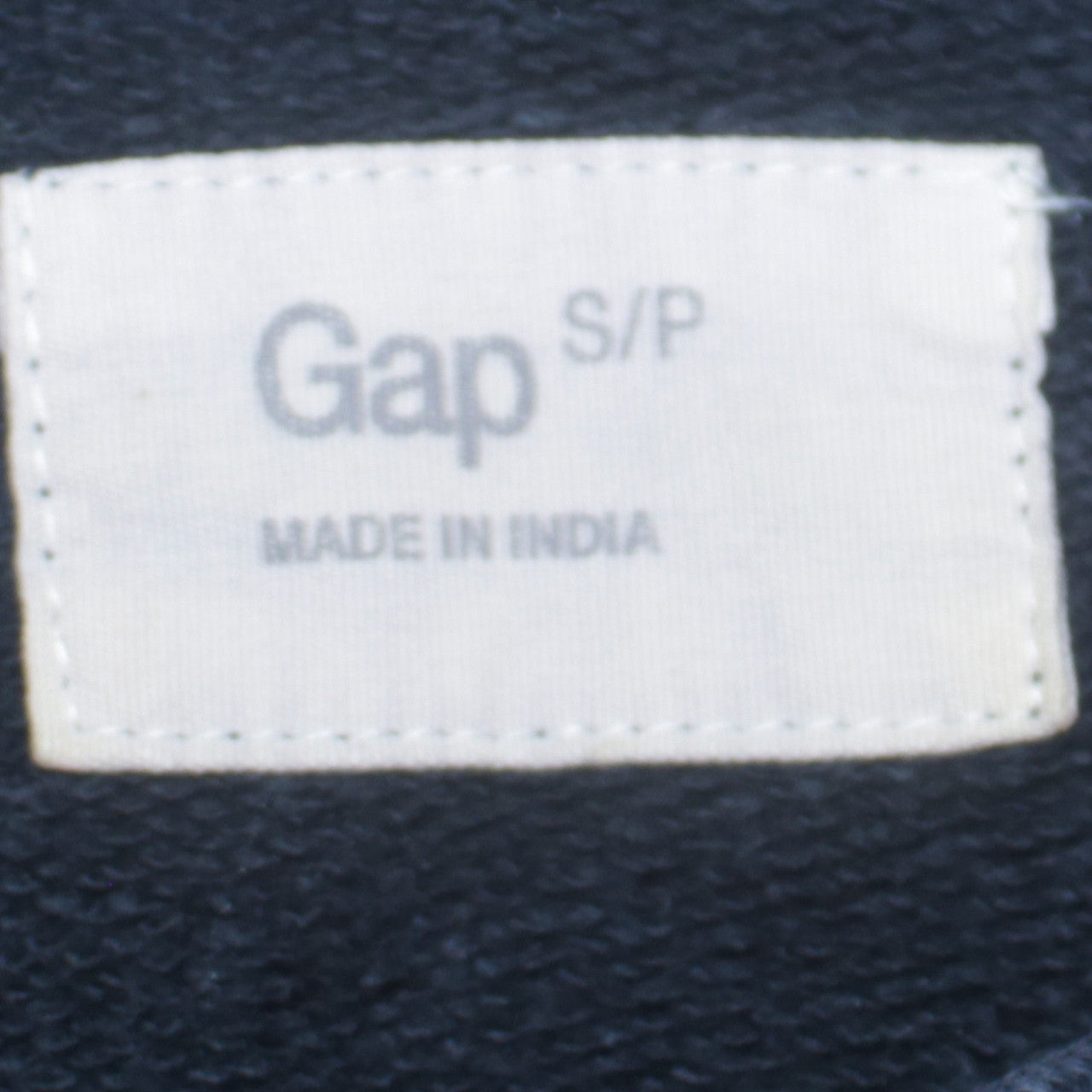 GAP Mens Blue Pullover Hoodie Small Logo Fleece Sweatshirt