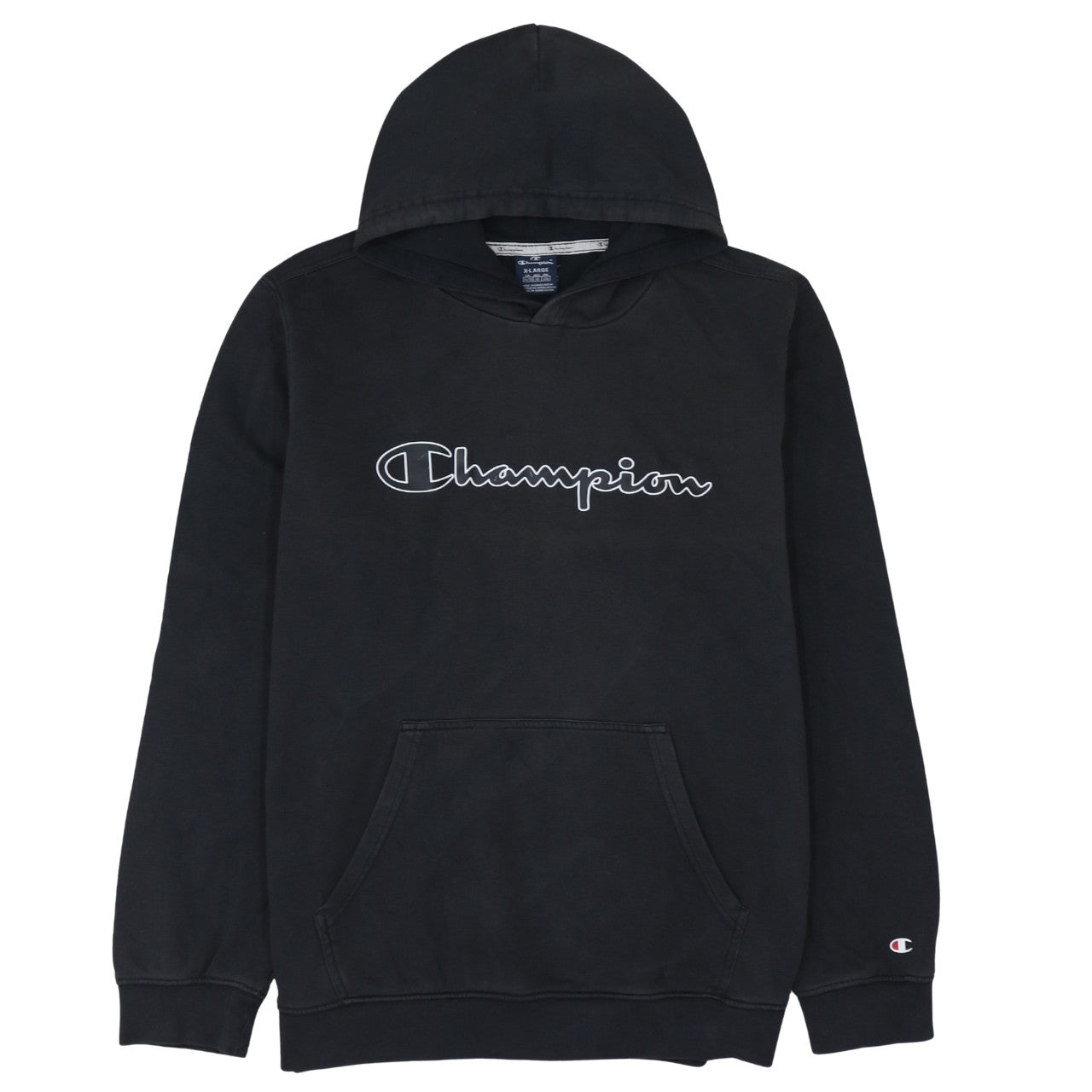 Champion Men's Black XL Pullover Hoodie with Logo