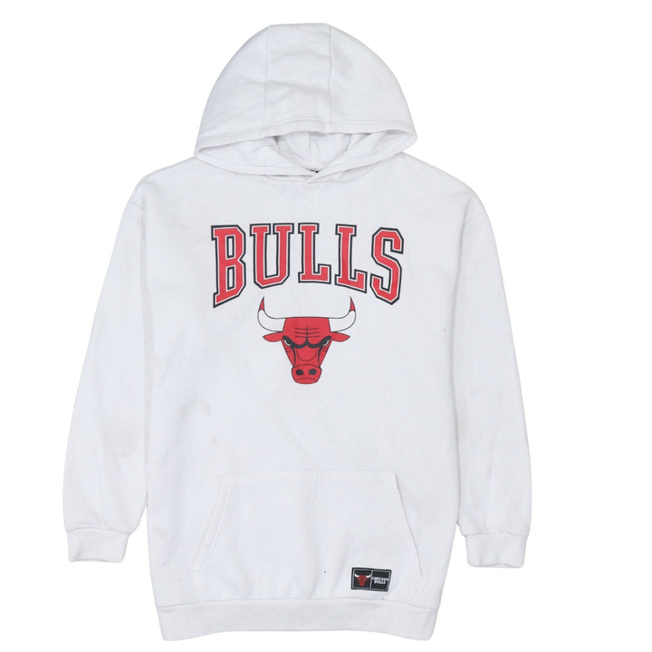 NBA Chicago Bulls Boys White Pullover Hoodie 13-14 Years Graphic Print