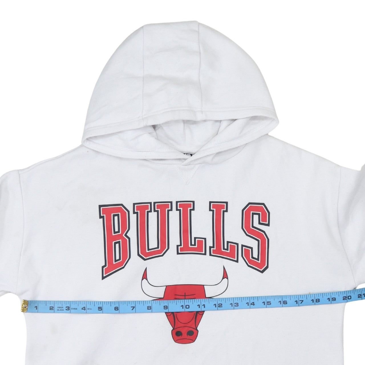 NBA Chicago Bulls Boys White Pullover Hoodie 13-14 Years Graphic Print