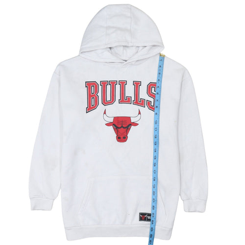 NBA Chicago Bulls Boys White Pullover Hoodie 13-14 Years Graphic Print