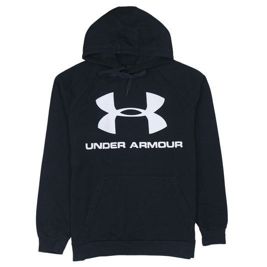 Under Armour Men Black Pullover Hoodie L Sports Fleece Graphic