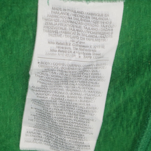 Nike Men's Green XL Pullover Hoodie Fleece Logo Sportswear