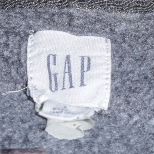 GAP Women's Black Pullover Hoodie American Flag Logo Size L