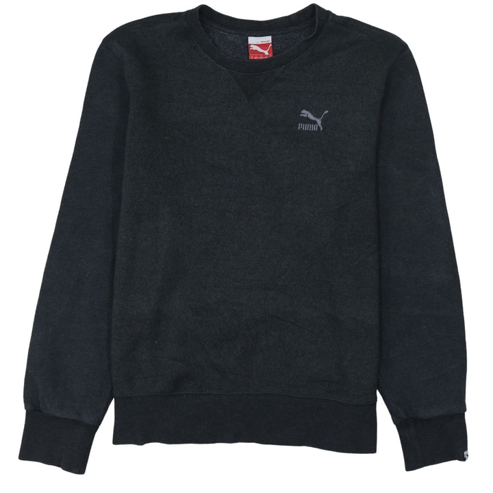 Puma Mens Black Crew Neck Pullover Sweatshirt Size M