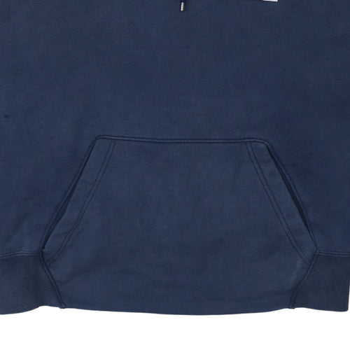 Jordan Women Navy Blue & Red Pullover Hoodie Medium Cotton Blend