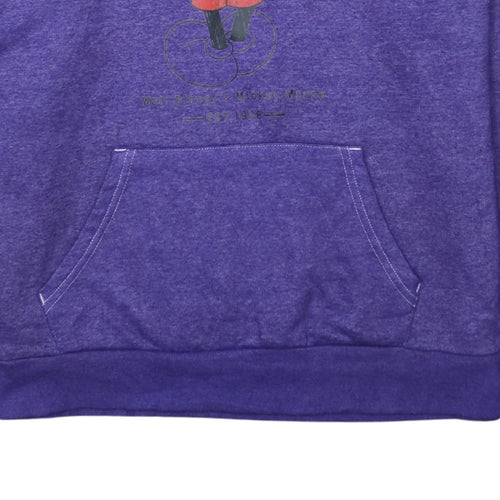 Disney Women's Purple Mickey Mouse Pullover Hoodie Size S