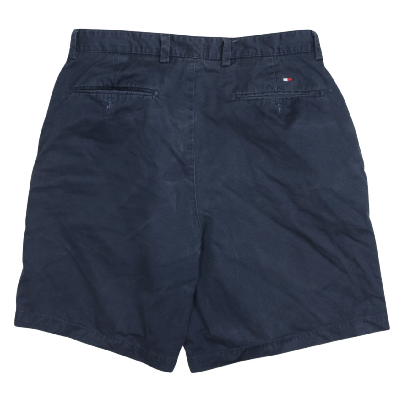 Tommy Hilfiger Men’s Blue Chino Shorts Size L Pleated Cotton