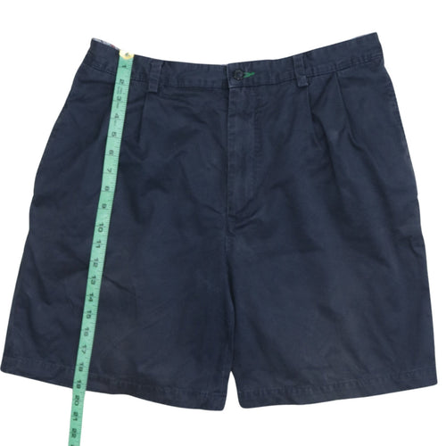 Tommy Hilfiger Men’s Blue Chino Shorts Size L Pleated Cotton