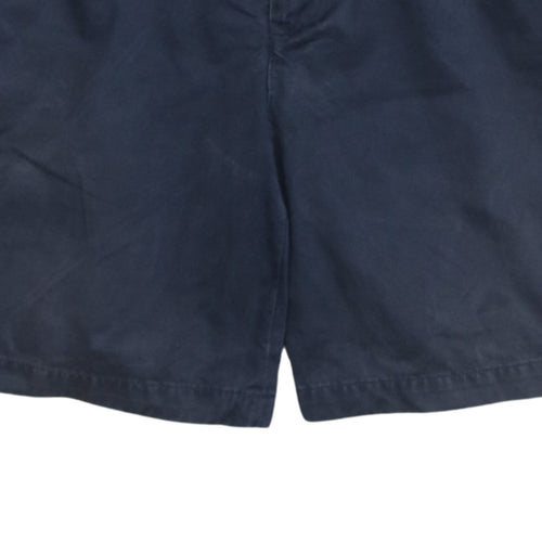 Tommy Hilfiger Men’s Blue Chino Shorts Size L Pleated Cotton