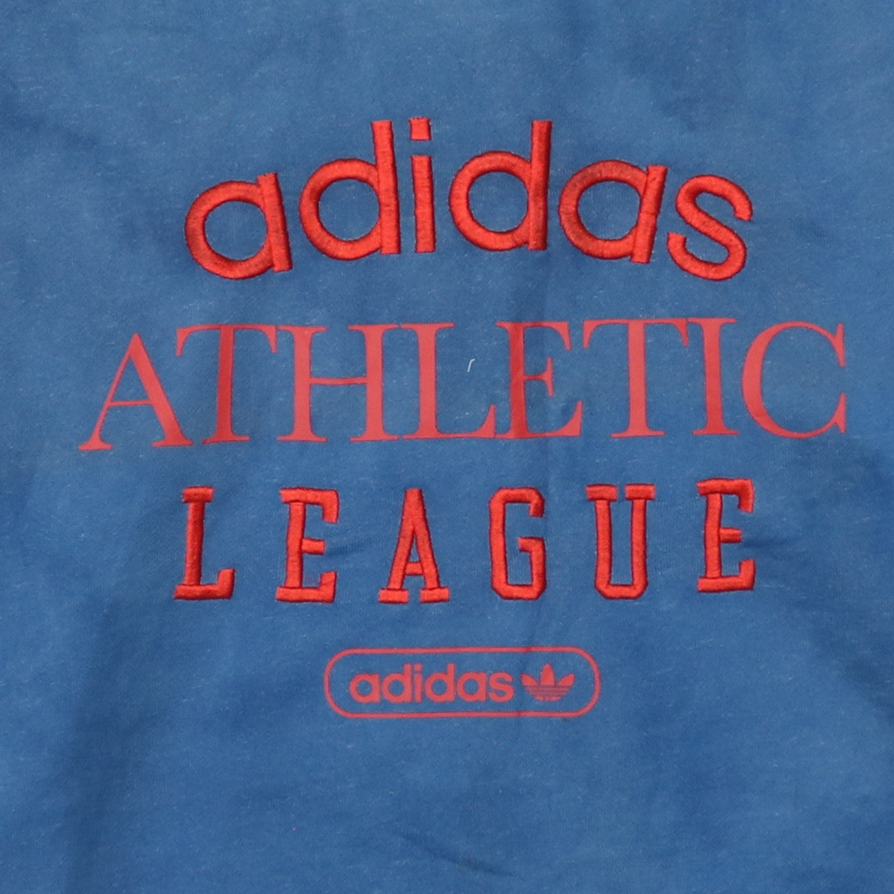 Adidas Womens Blue Athletic League Embroidered Pullover Sweatshirt UK 14
