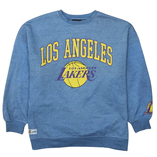 NBA Los Angeles Lakers Blue Crew Neck Sweatshirt Women S