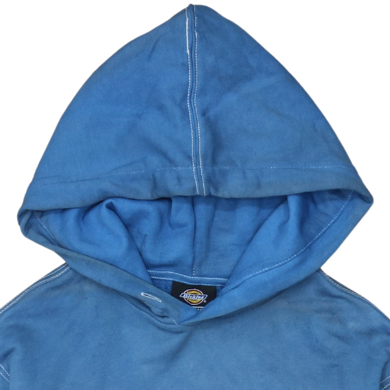 Dickies Men's Blue Pullover Hoodie Medium Logo Graphic Fleece