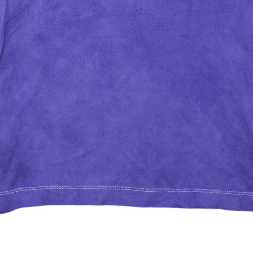 Tommy Hilfiger Men's Purple Long Sleeve Cotton Polo Shirt M