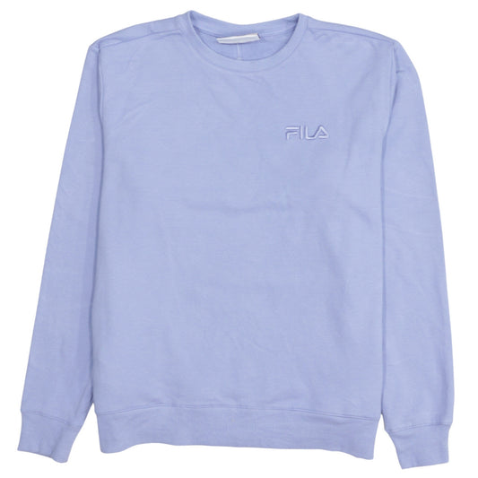 FILA Women's Light Blue Crew Neck Pullover Sweatshirt Size M