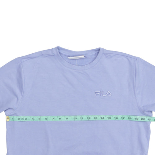 FILA Women's Light Blue Crew Neck Pullover Sweatshirt Size M