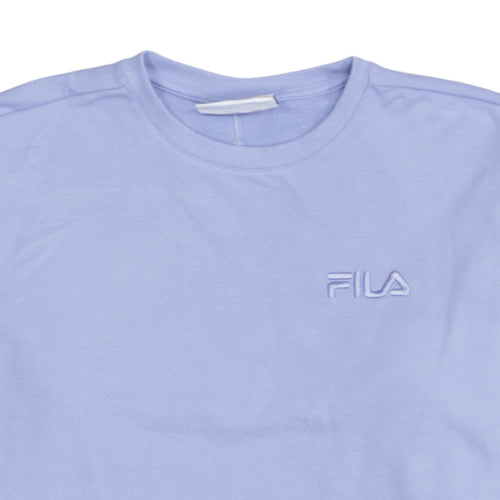 FILA Women's Light Blue Crew Neck Pullover Sweatshirt Size M