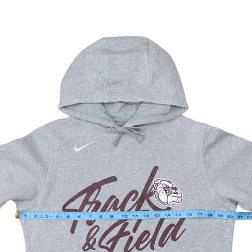 Nike Men's Grey Track & Field Bulldog Pullover Hoodie Small