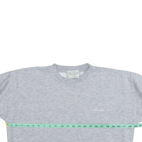 Wrangler Men's Grey Small Crew Neck Pullover Sweatshirt