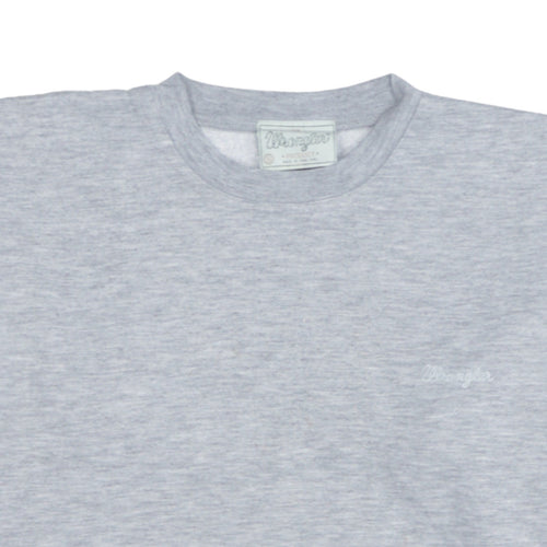 Wrangler Men's Grey Small Crew Neck Pullover Sweatshirt