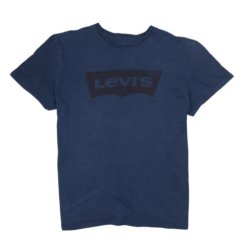 Levi's Men's Blue Logo Classic Fit Cotton T-Shirt Size L