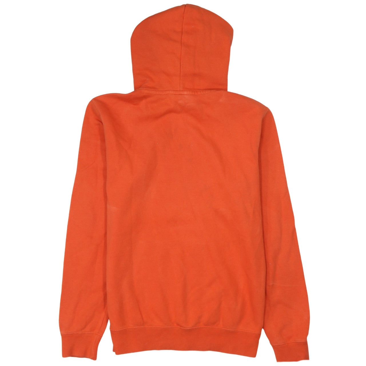 Champion Men's Orange Small Pullover Hoodie with Logo Print
