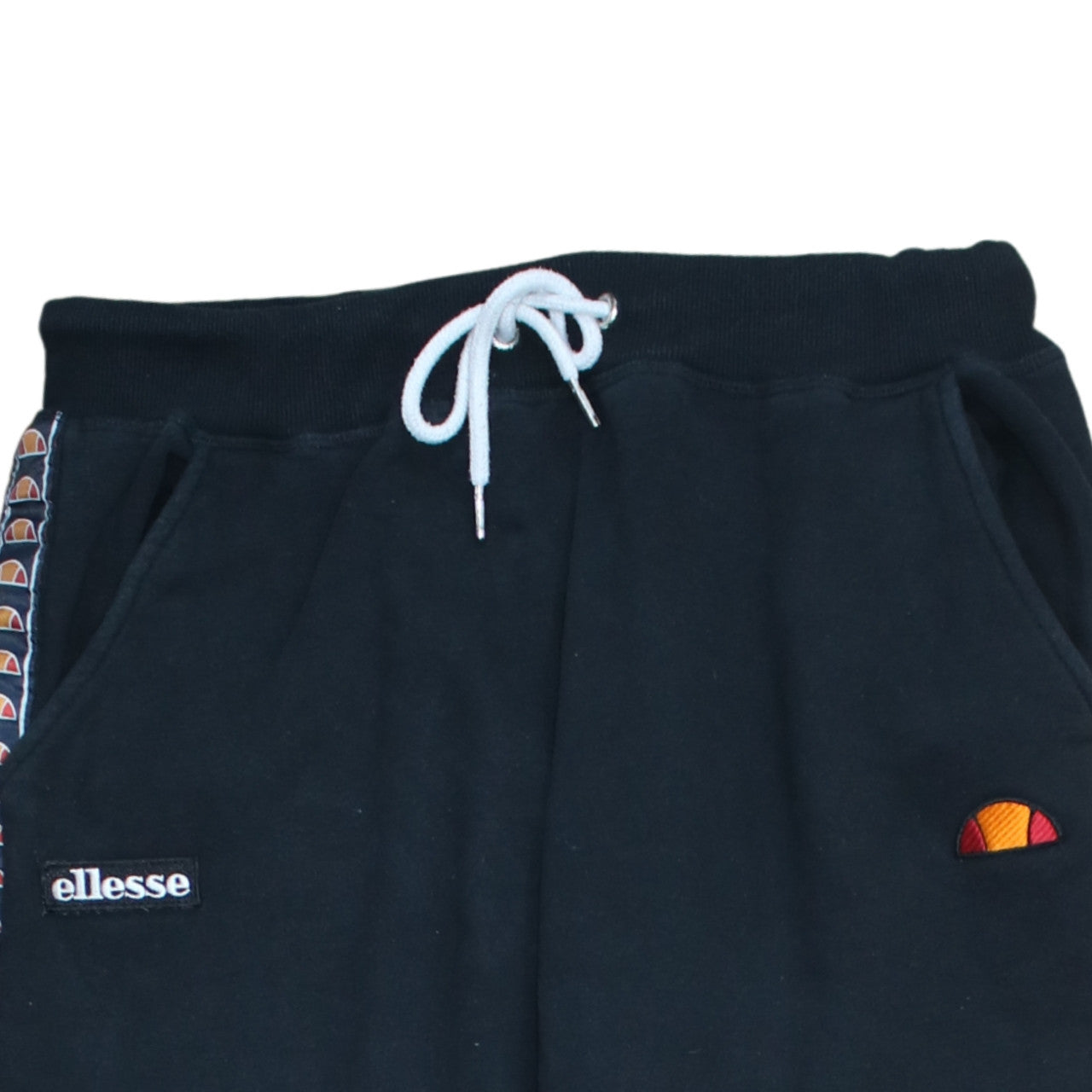 Ellesse Men's Black Jogger Sweatpants L Fleece Tapered Gym Casual