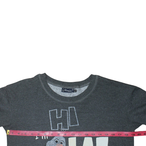 Disneyland Paris Boys Grey Olaf Sweatshirt Medium Graphic Print Pullover