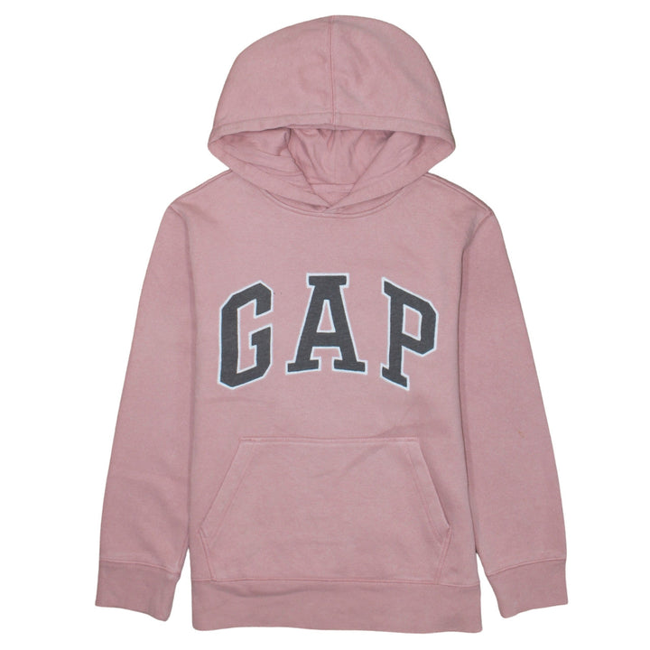 GAP Kids Girls Pink Pullover Hoodie XL 12-13 Years Logo Fleece Sweatshirt