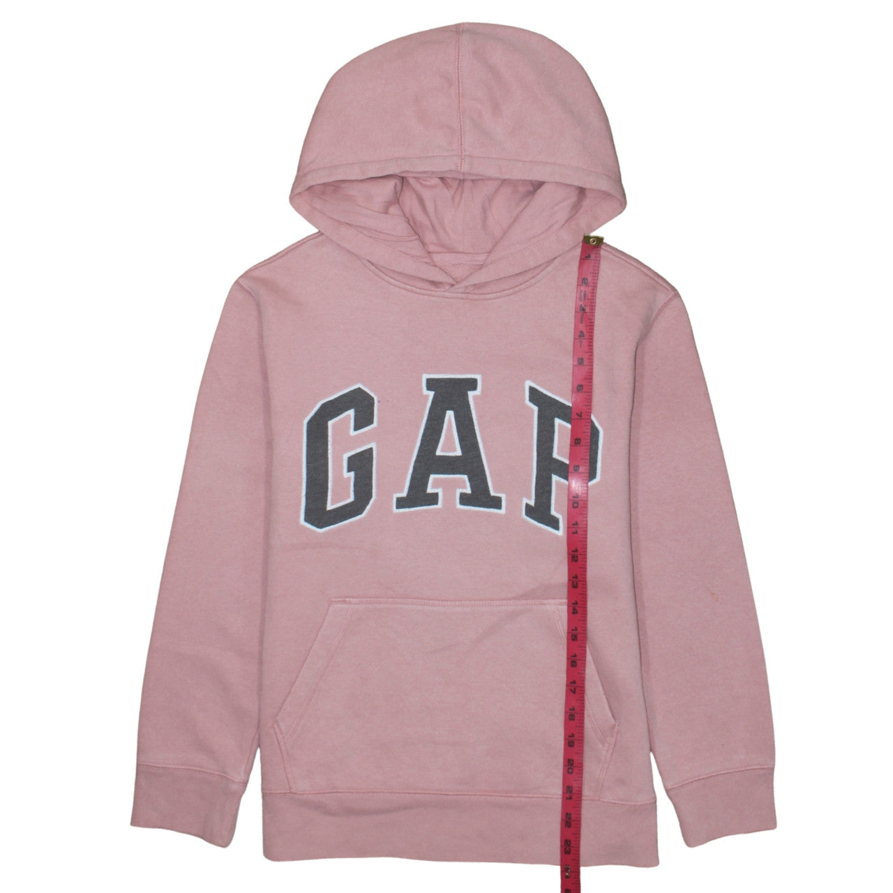 GAP Kids Girls Pink Pullover Hoodie XL 12-13 Years Logo Fleece Sweatshirt