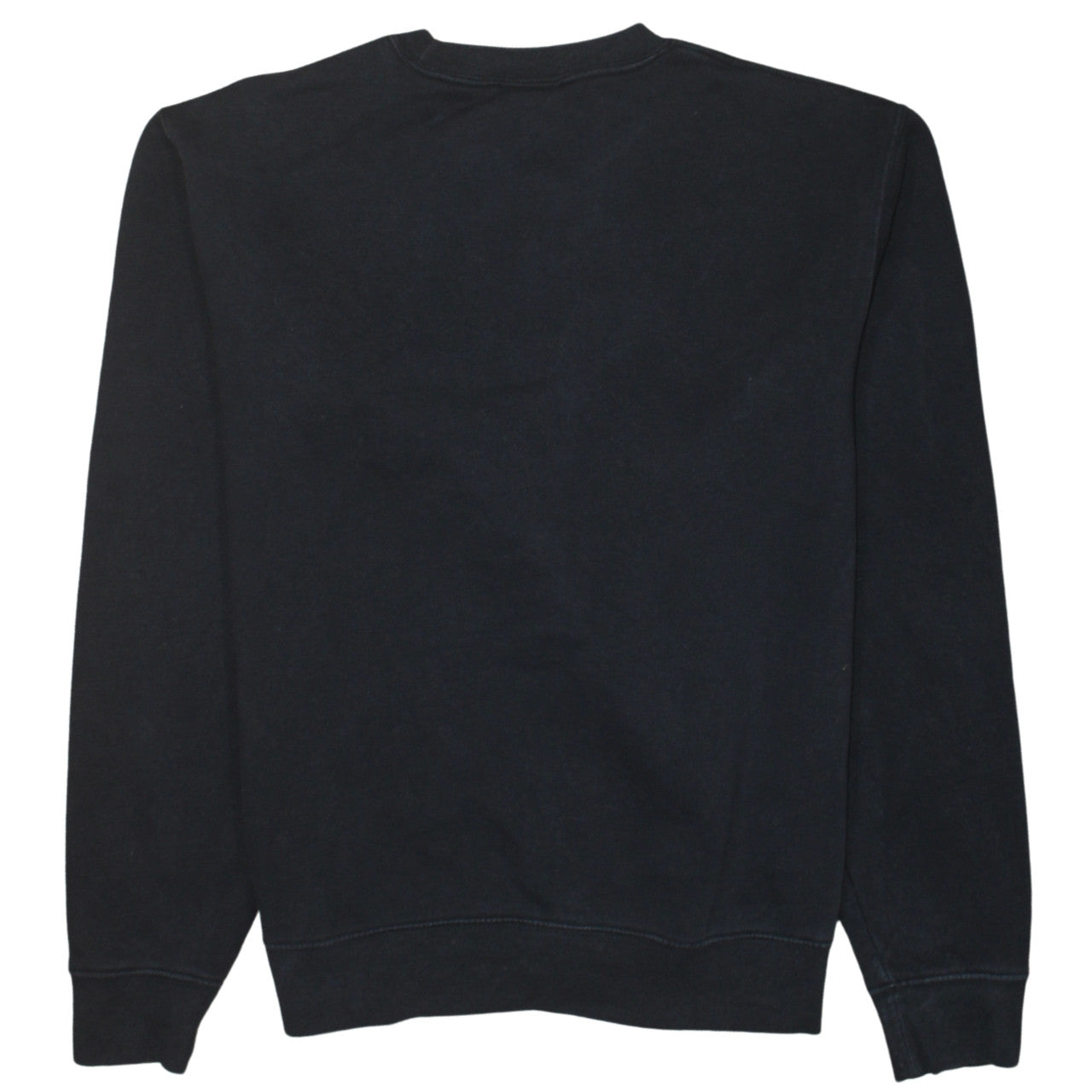 Russell Women Black S Pullover Sweatshirt Crew Neck Graphic Print