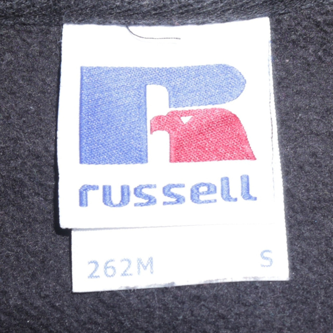 Russell Women Black S Pullover Sweatshirt Crew Neck Graphic Print