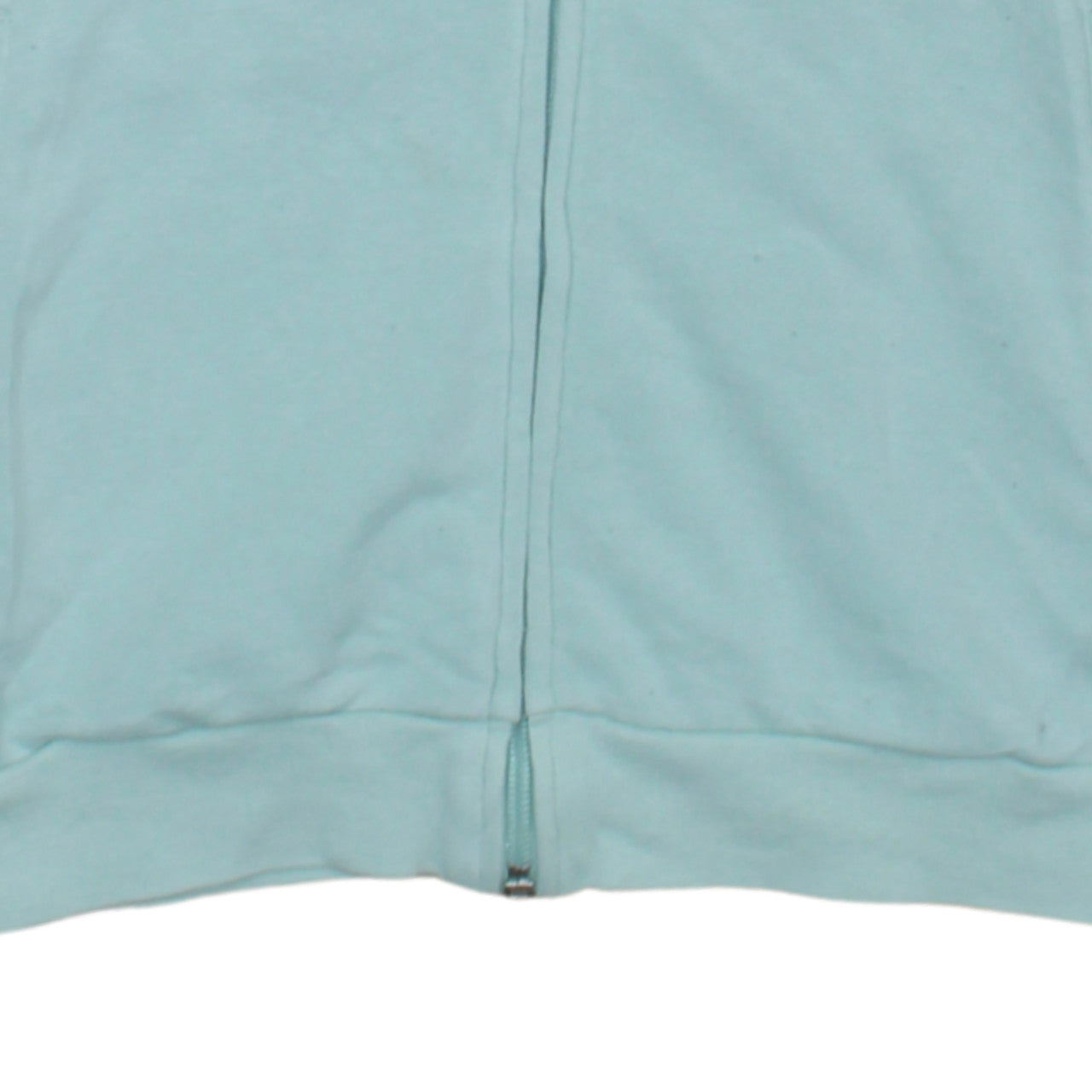 Adidas Women’s Blue Full Zip Hoodie Size M 12-14 Logo Print Casual