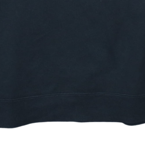 Nike Men's Black Small Logo Pullover Sweatshirt Crew Neck Long Sleeve