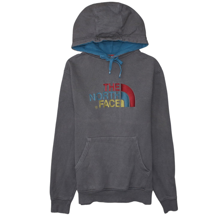 The North Face Men’s Grey Pullover Hoodie S Embroidered Logo