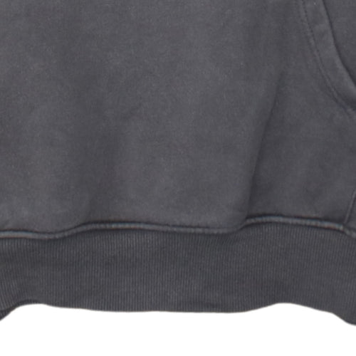 The North Face Men’s Grey Pullover Hoodie S Embroidered Logo