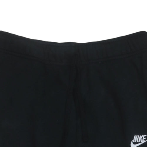 Nike Womens Black Small Jogger Sweatpants 80 Cotton Blend