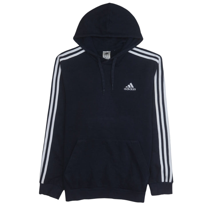Adidas Men's Blue Pullover Hoodie Medium Hooded Fleece Sweatshirt