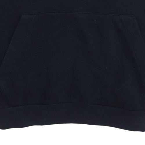 Adidas Men's Blue Pullover Hoodie Medium Hooded Fleece Sweatshirt
