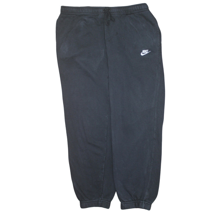 Nike Women Black L Cotton Blend Jogger Activewear Trousers
