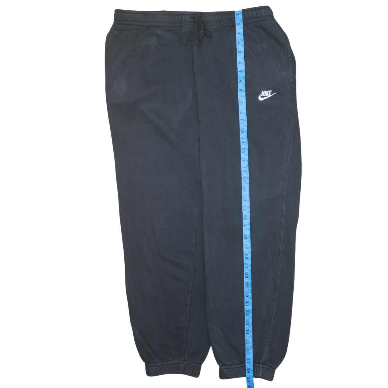 Nike Women Black L Cotton Blend Jogger Activewear Trousers