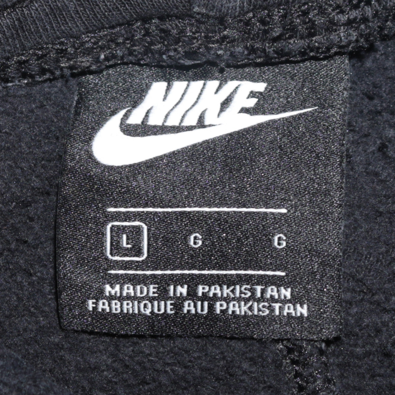 Nike Women Black L Cotton Blend Jogger Activewear Trousers